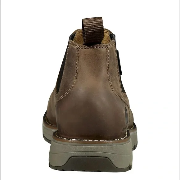 NEW CARHARTT MILLBROOK WATER RESISTANT 4" SOFT TOE ROMEO WEDGE BOOT SIZE: 8.5